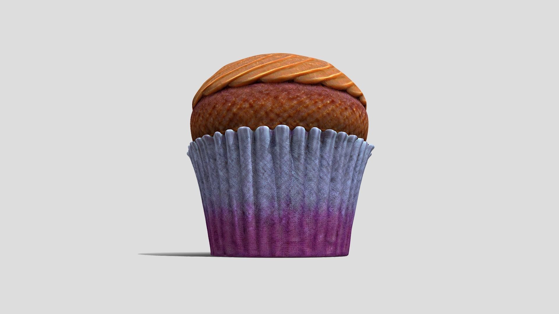 Cupcake 3D model_6