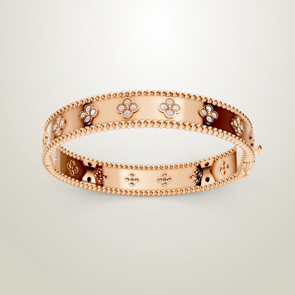Van Cleef bracelet bangle 3D print model_1