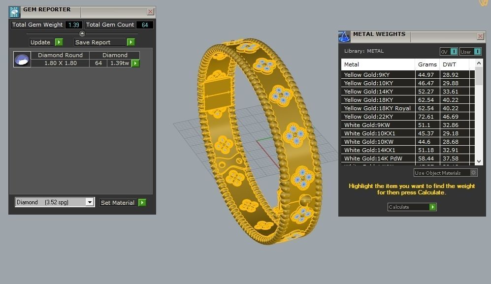 Van Cleef bracelet bangle 3D print model_6