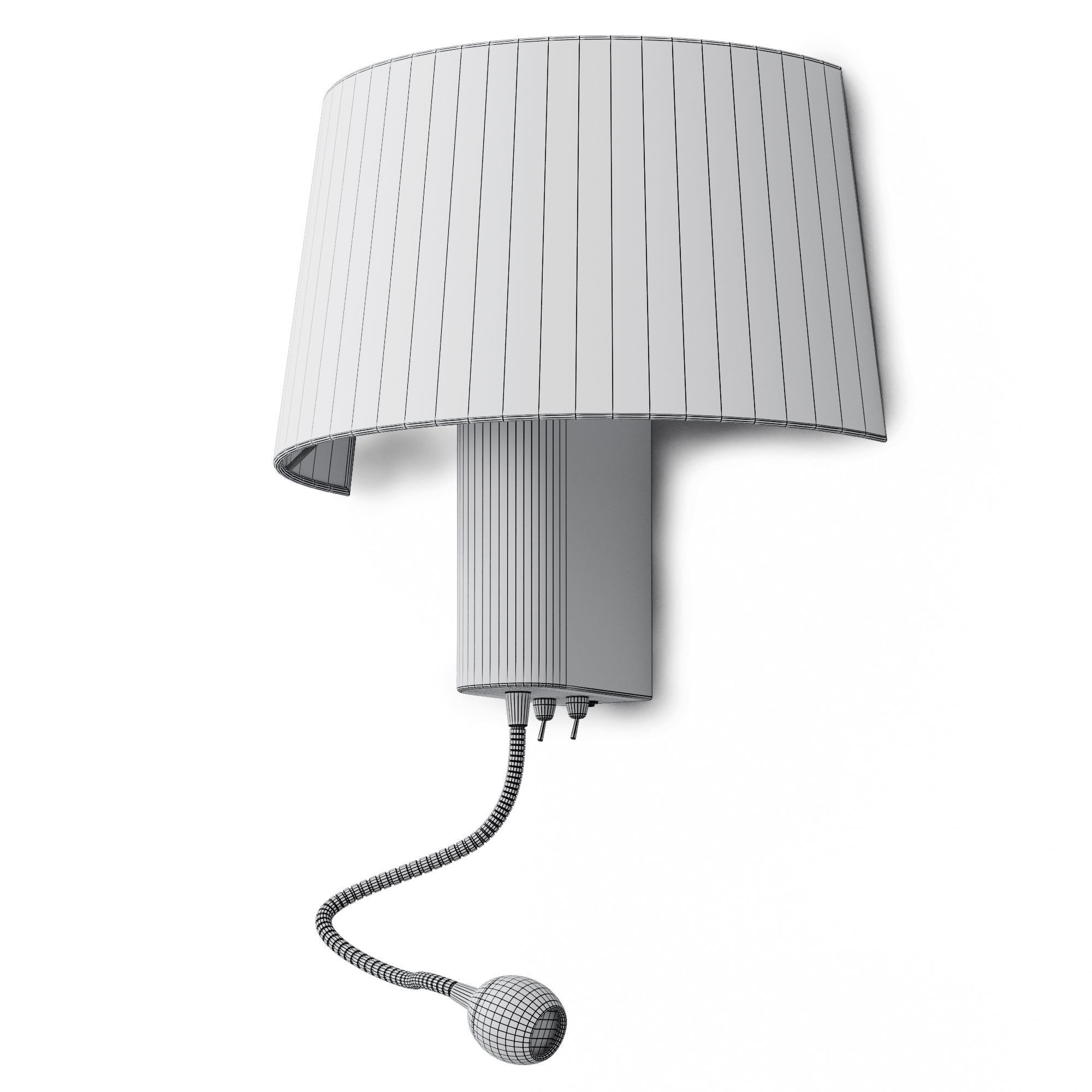 Reading wall lamp Faro Barcelona HOTEL 3D model_4
