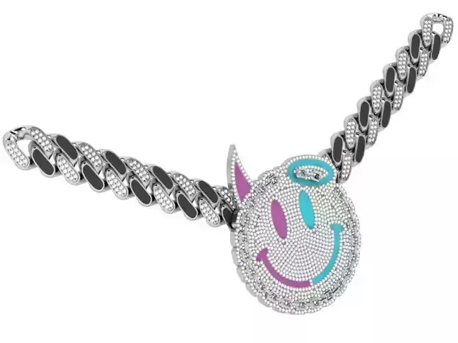 Emoji Cumin Chain Necklace 4569