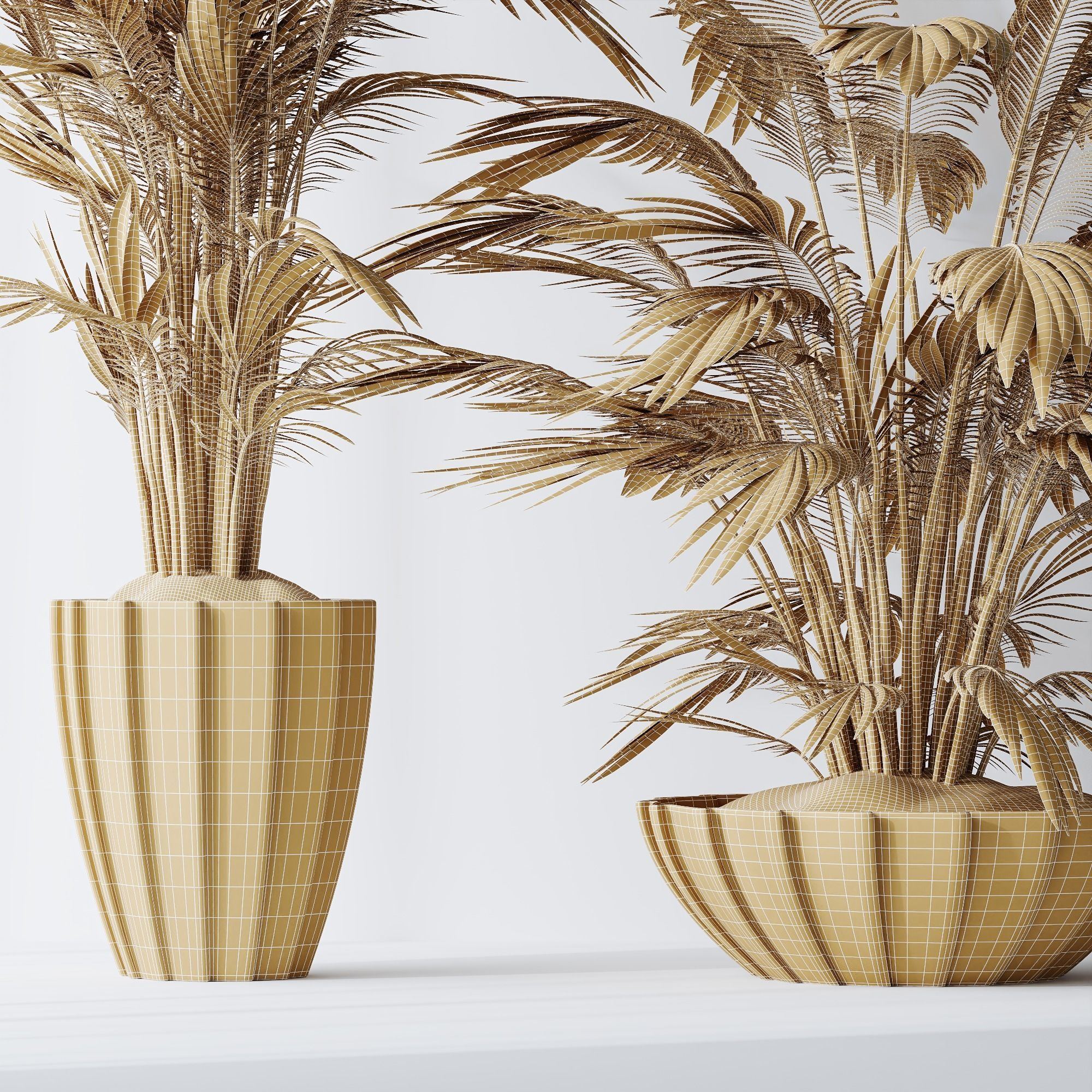 6 Different SETS of Plant indoor SET VOL115 3D Model Collection_25