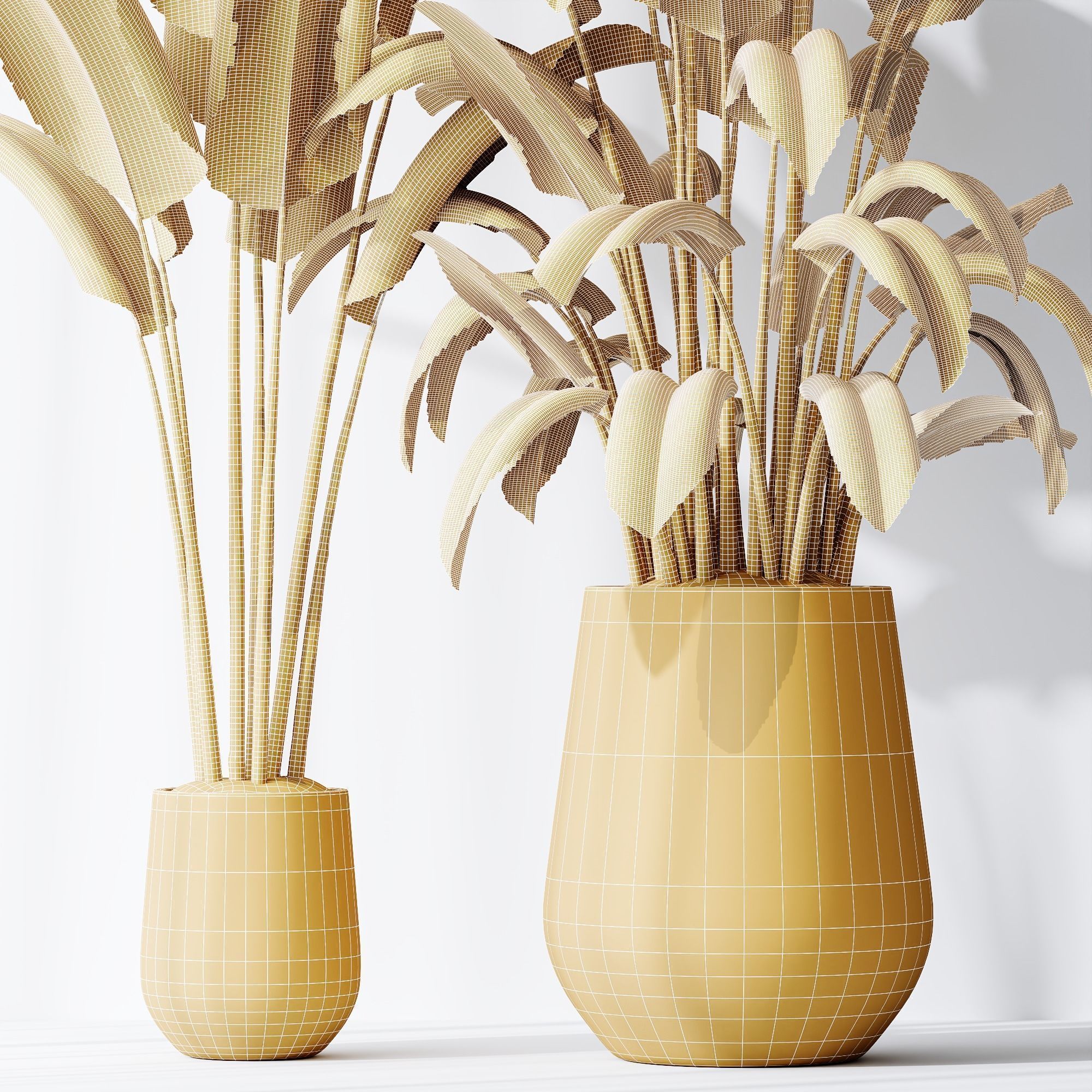 6 Different SETS of Plant indoor SET VOL115 3D Model Collection_24