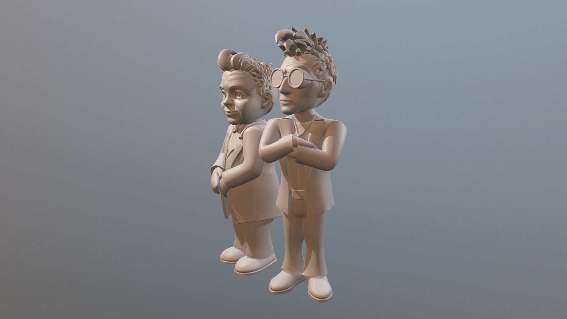 Aziraphale and Crowley 3D print model_6