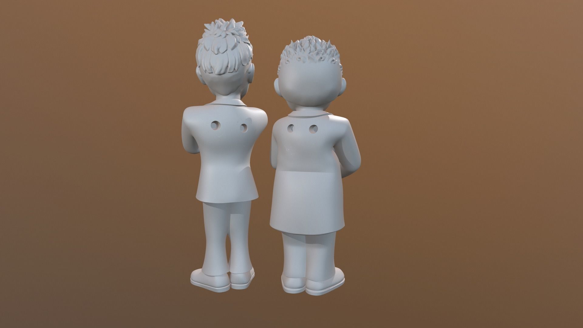 Aziraphale and Crowley 3D print model_8