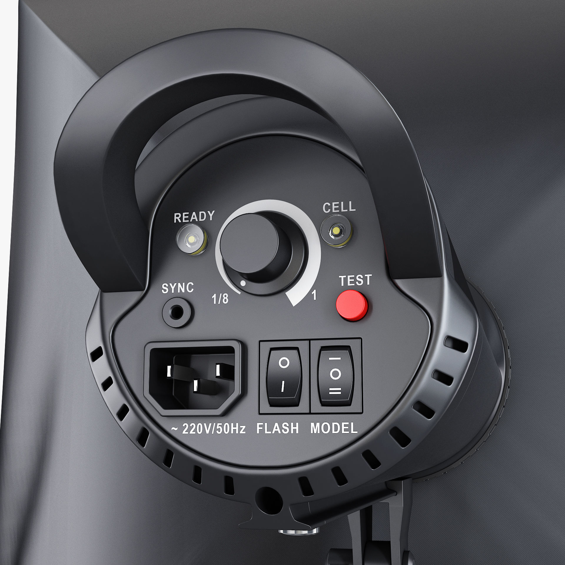 Studio Softbox Light M 2 3D model_4