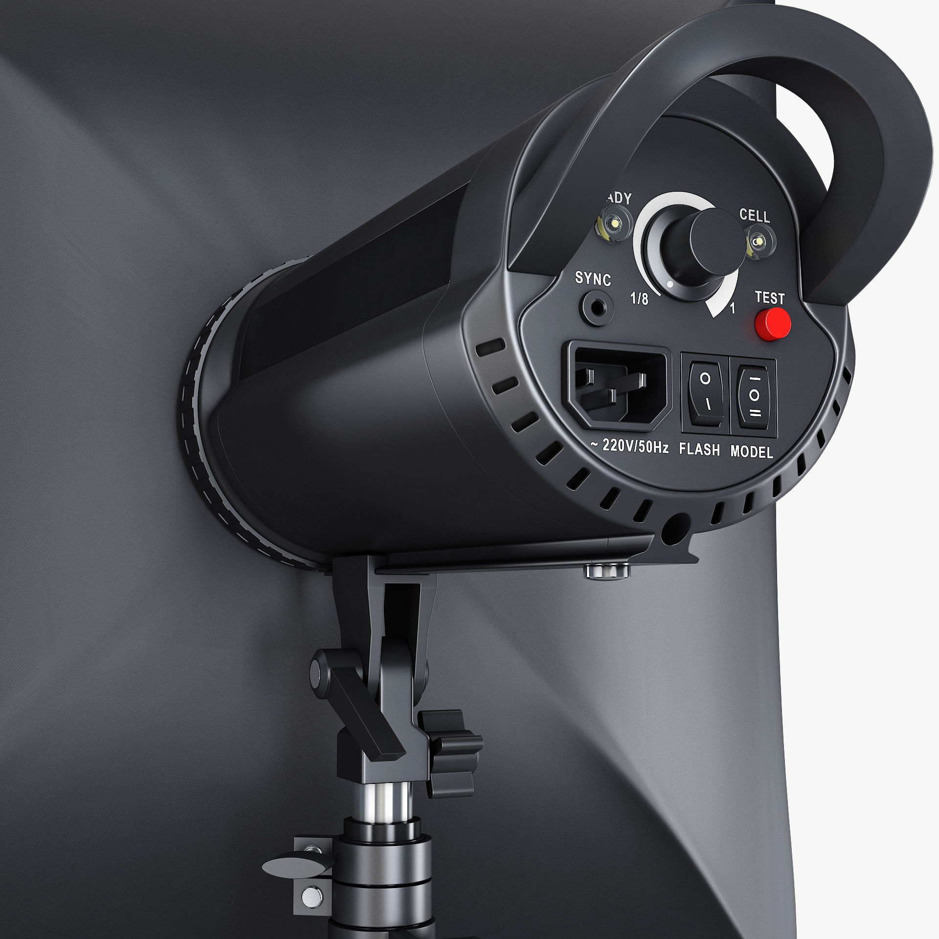 Studio Softbox Light M 2 3D model_3