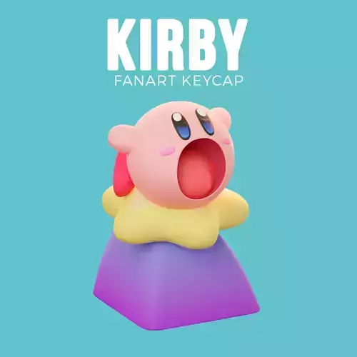 KIRBY - KEYCAP TO PRINT 3D print model