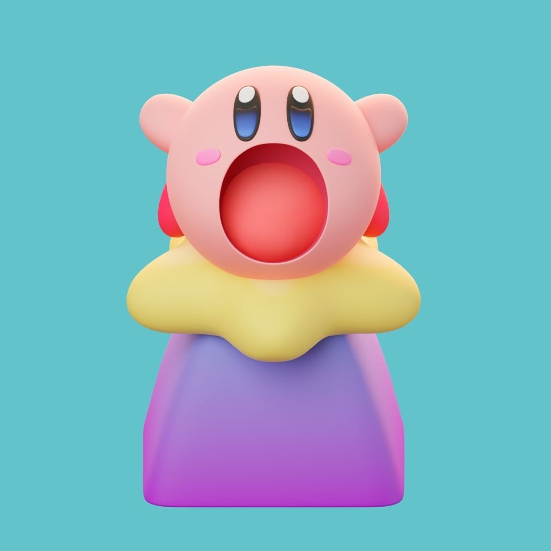 KIRBY - KEYCAP TO PRINT 3D print model_2