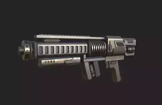Sci-fi Weapon Low-poly 3D model