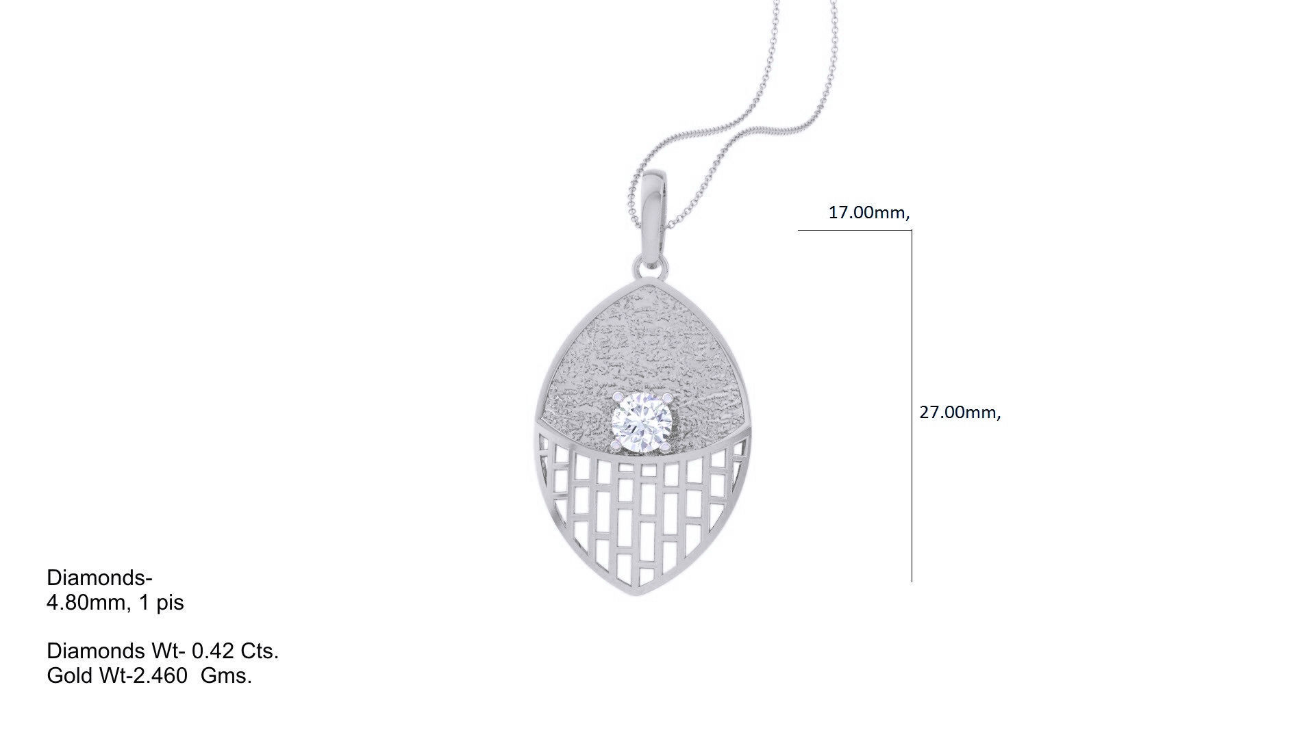 Wire Mesh Solitaire High Jewelry Pendant Earrings Set 3D print model_16