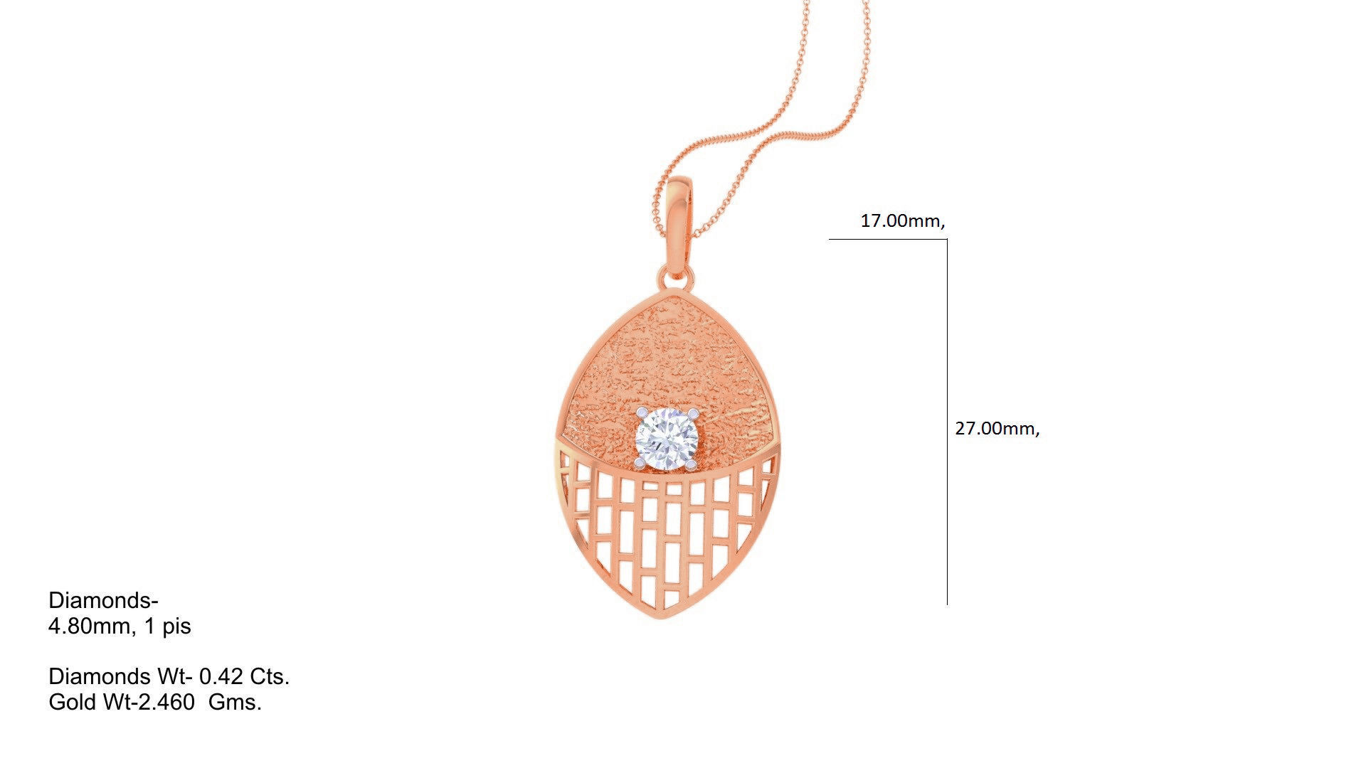 Wire Mesh Solitaire High Jewelry Pendant Earrings Set 3D print model_17