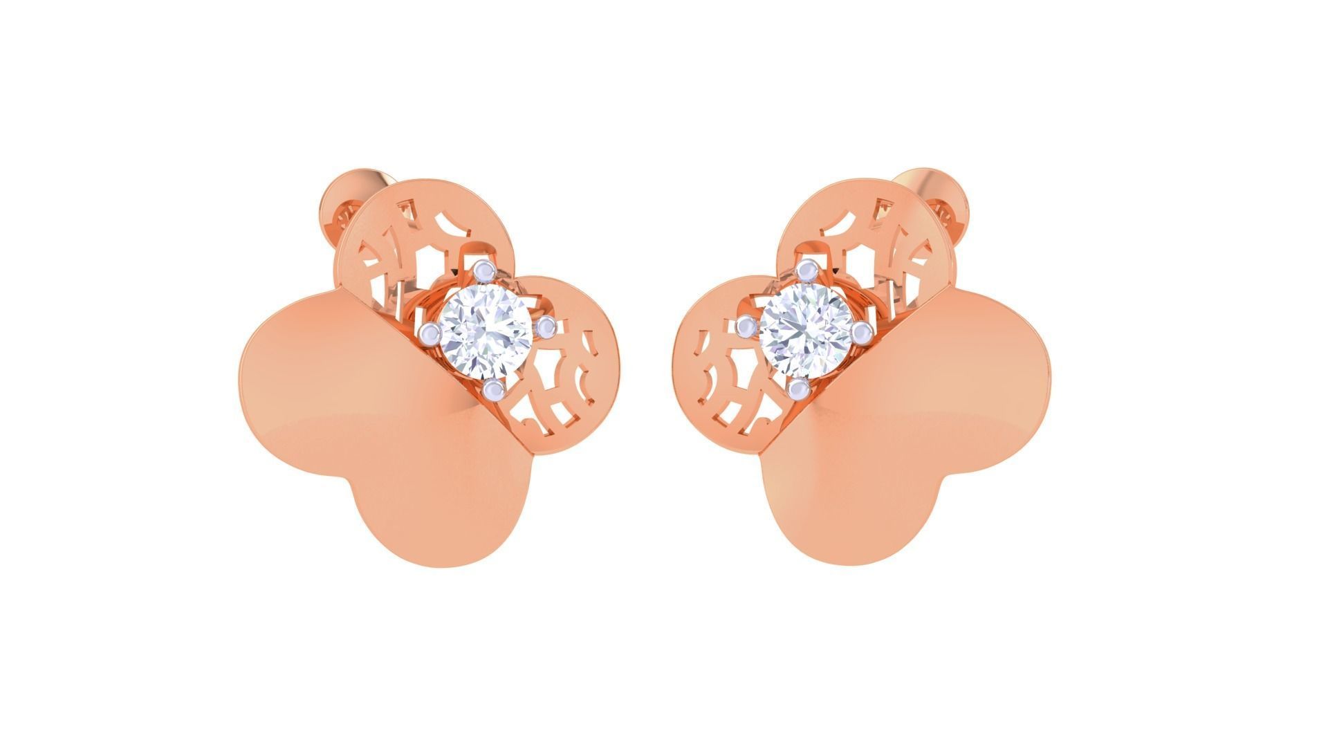 Wire Mesh Ultra Vision Solitaire Pendant Earrings Set 3dm stl  3D print model_1