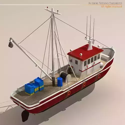 Fishing boat 3D model