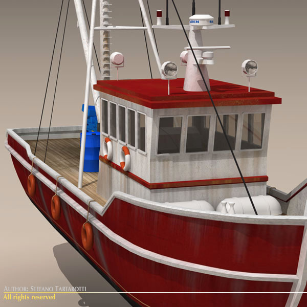 Fishing boat 3D model_6