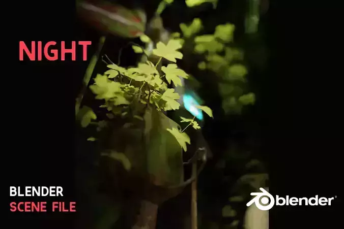 NIGHT Blender scene file 3D model