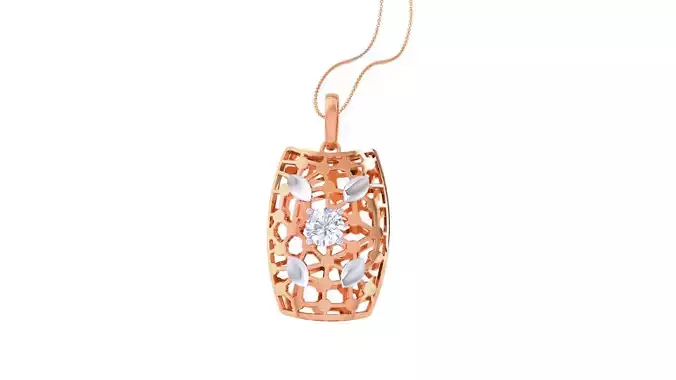 Wire Mesh Ultra Vision Solitaire Pendant Earrings Set 3dm stl 