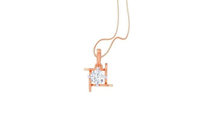 Light Solitaire Pendant Earrings Set 3dm stl obj mtl gltf glb 3D print model