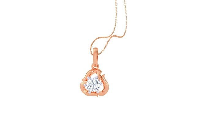 Light Solitaire Pendant Earrings Set 3dm stl obj mtl gltf glb 3D print model