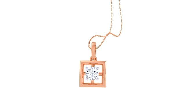 Light Solitaire Pendant Earrings Set 3dm stl obj mtl gltf glb 3D print model