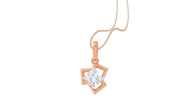 Light Solitaire Pendant Earrings Set 3dm stl obj mtl gltf glb 3D print model