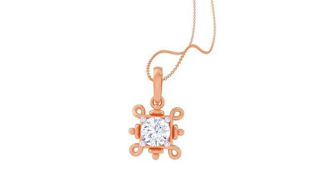 Light Solitaire Pendant Earrings Set 3dm stl obj mtl gltf glb 3D print model