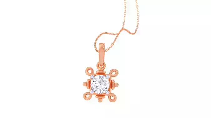 Light Solitaire Pendant Earrings Set 3dm stl obj mtl gltf glb