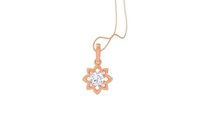Light Solitaire Pendant Earrings Set 3dm stl obj mtl gltf glb 3D print model