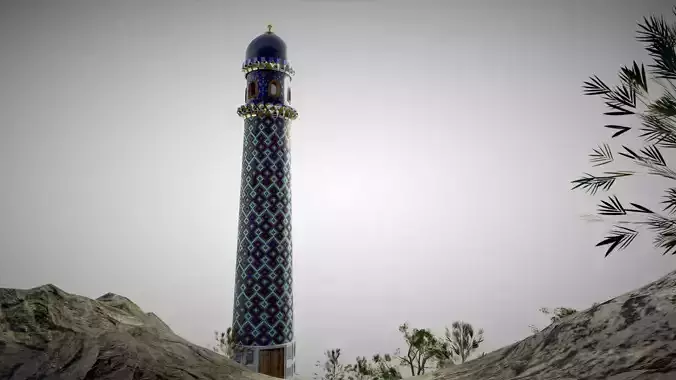 Samarkand Heightfield Low-poly 3D model Samarkand Heightfield Low-poly 3D model