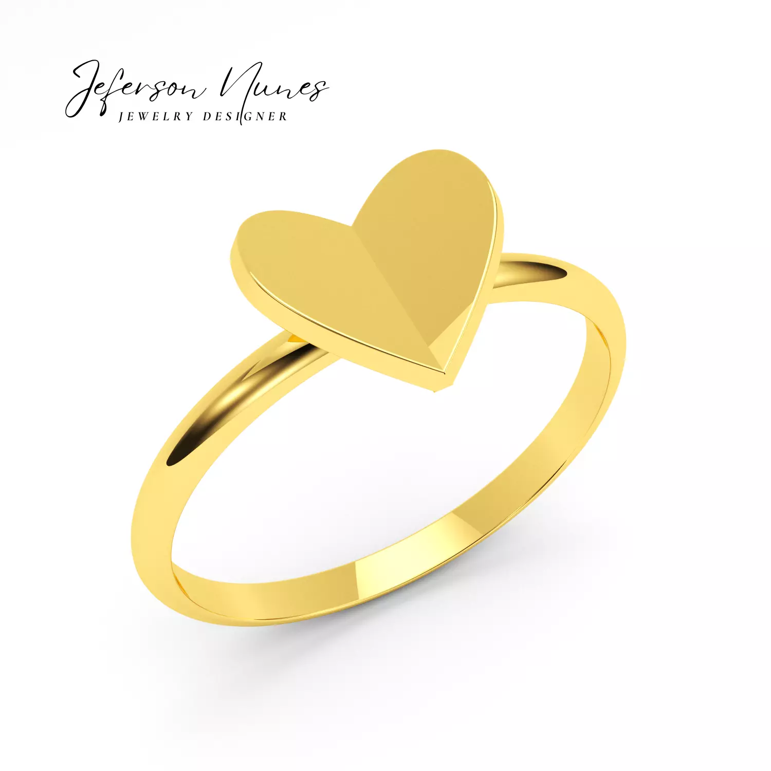 Anel Coracao A1024 3D print model_0