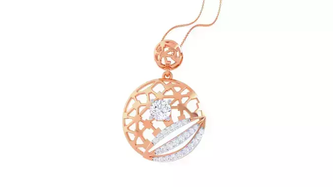 Wire Mesh Ultra Vision Solitaire Pendant Earrings Set 3dm stl 