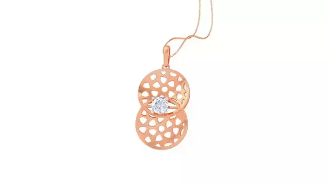 Wire Mesh Ultra Vision Solitaire Pendant Earrings Set 3dm stl 