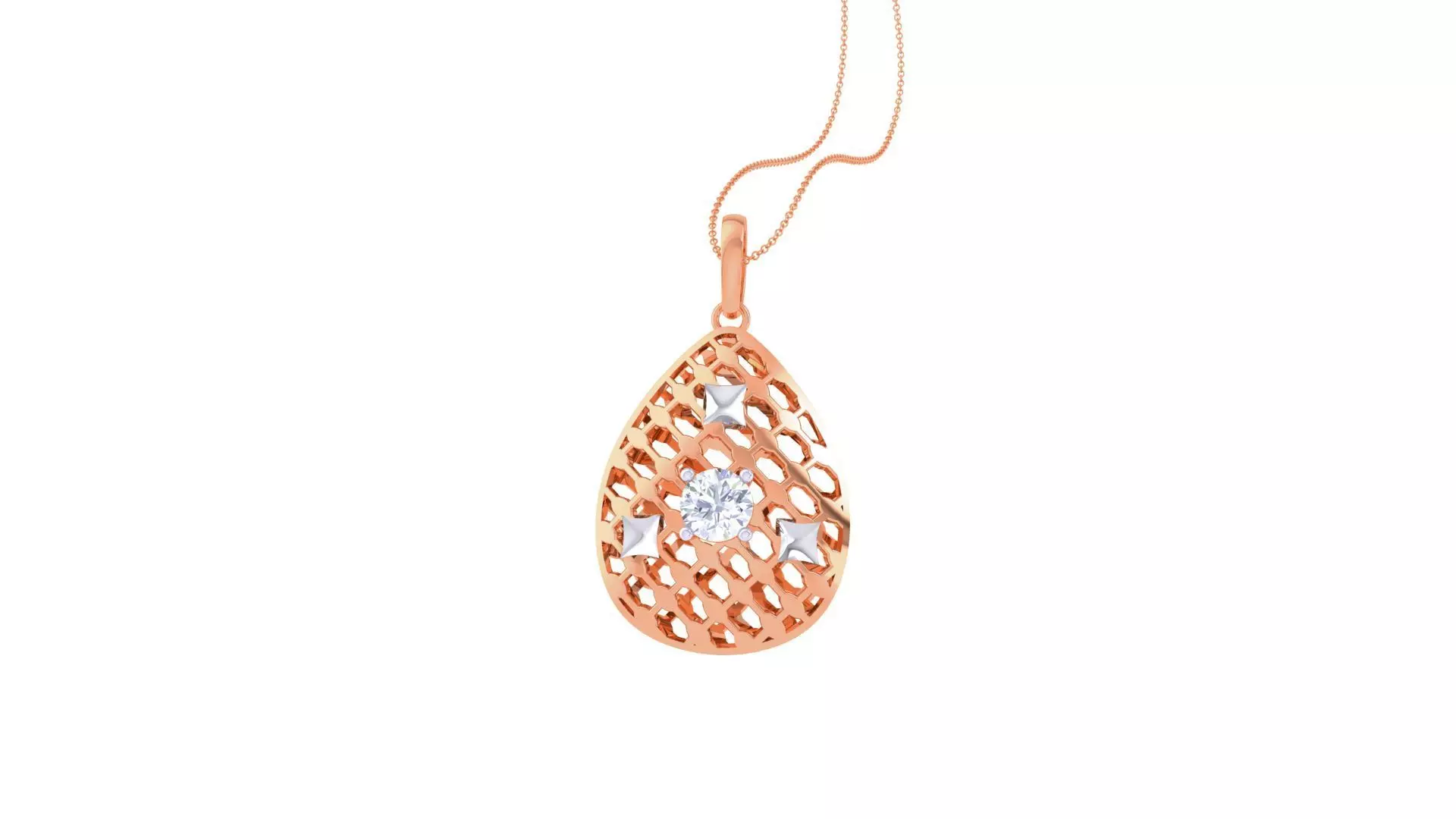 Wire Mesh Ultra vision High Jewelry Pendant Earrings Set 3dm  3D print model_0