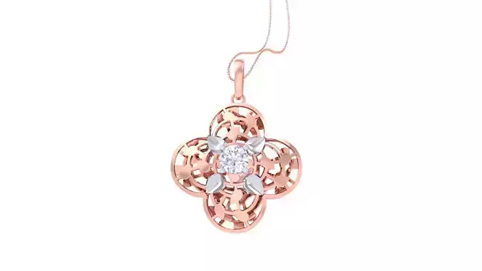 Wire Mesh Ultra vision Solitaire Pendant Earrings Set 3dm