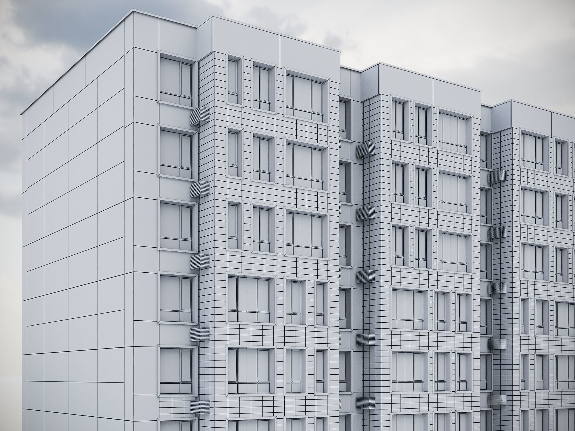 Modern Residential Building 018 3D model_20
