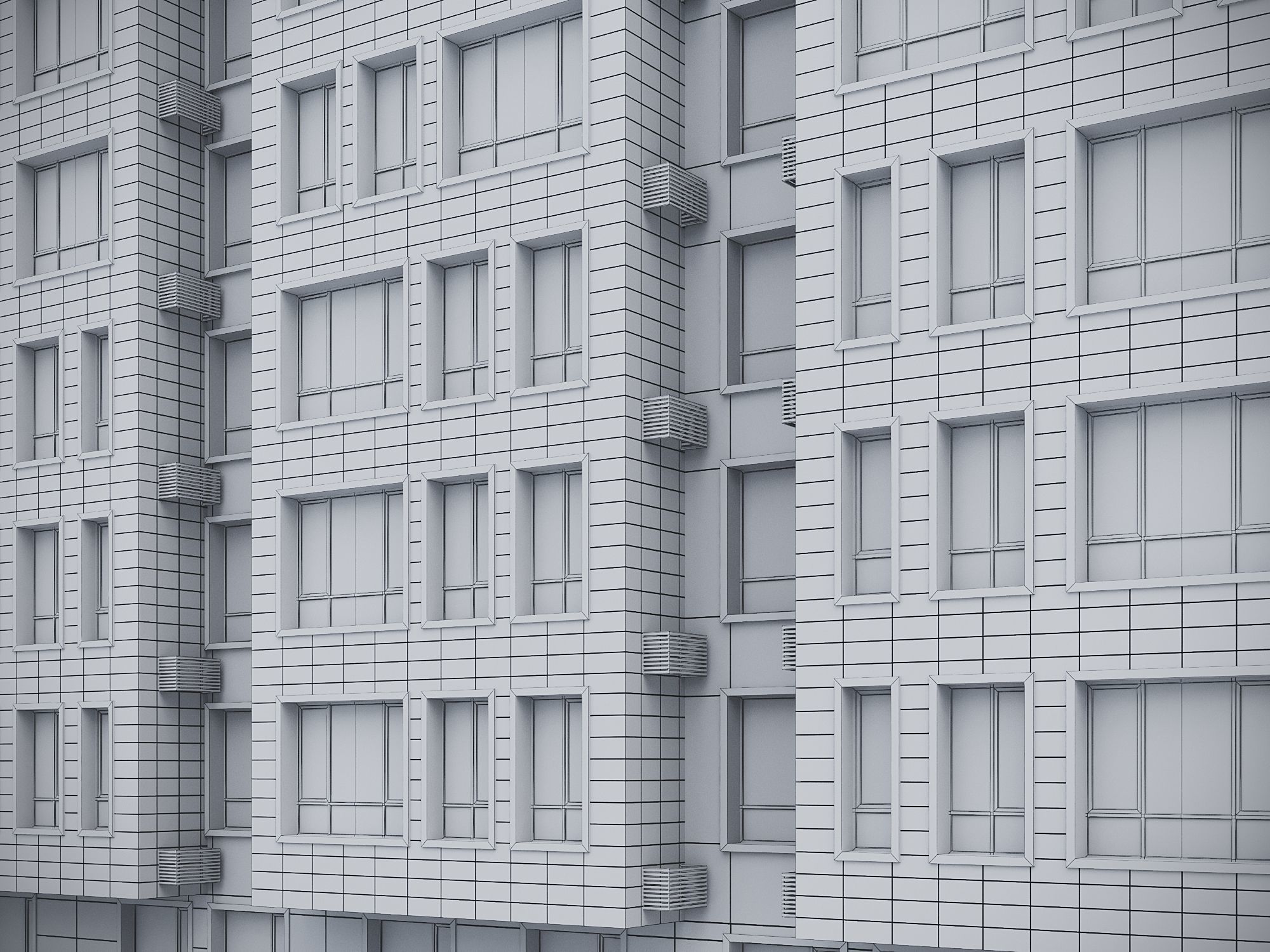 Modern Residential Building 018 3D model_13