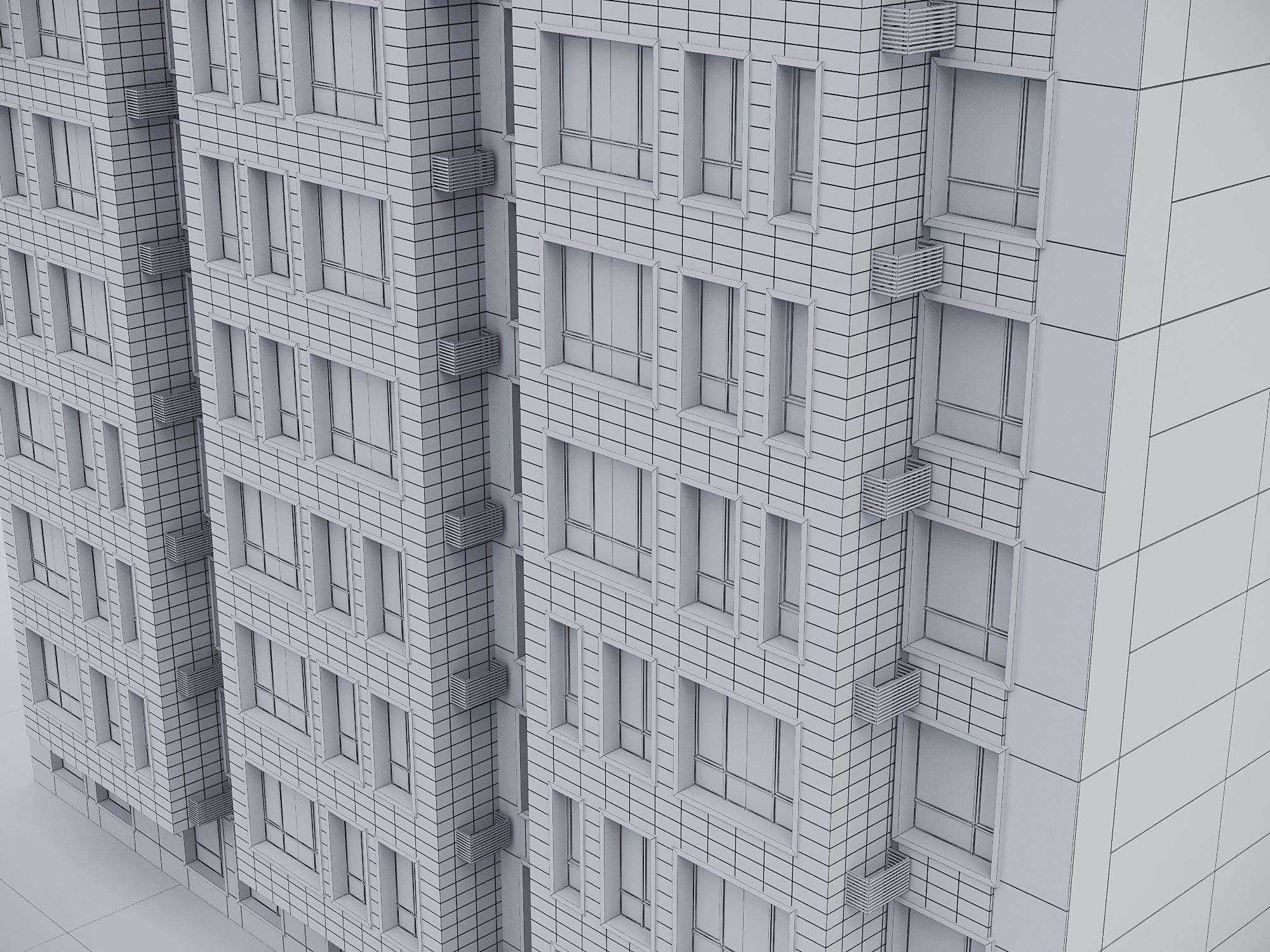 Modern Residential Building 018 3D model_19