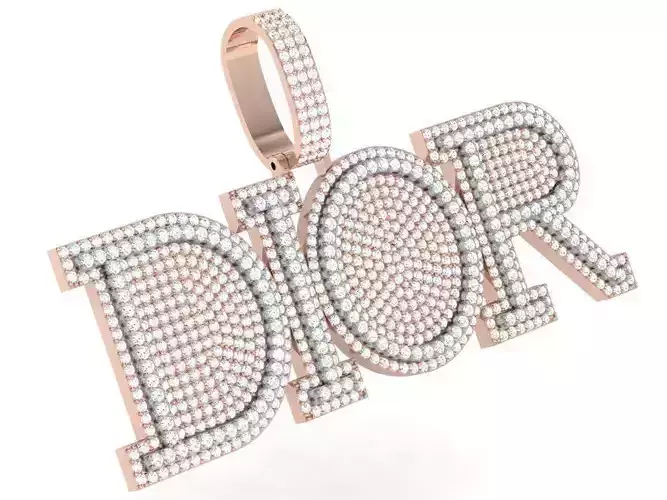 Fashion Pave Pendant 4570