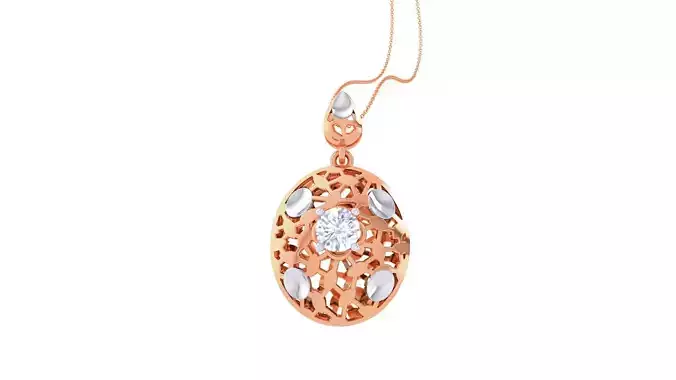 Wire Mesh Ultra Vision Solitaire Pendant Earrings Set 3dm stl 