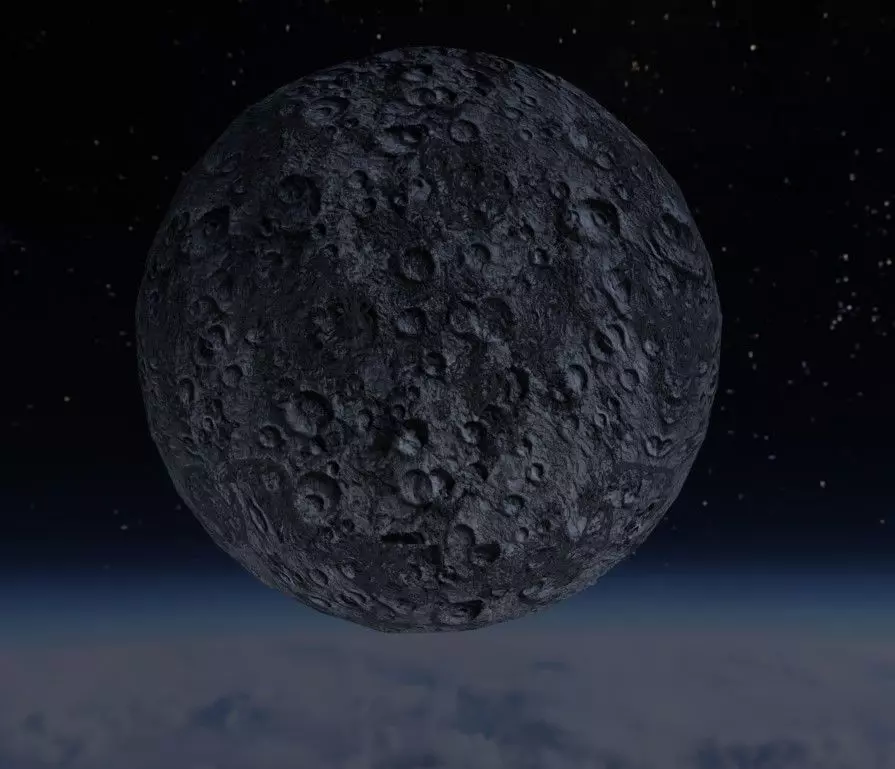 Realistic MOON 3D model_0