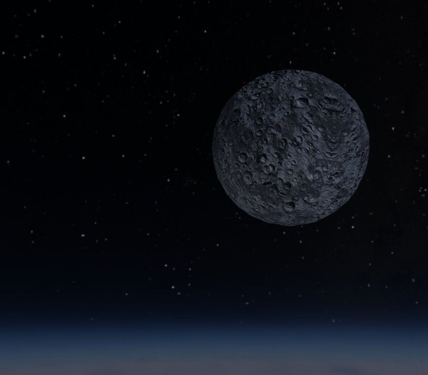 Realistic MOON 3D model_1