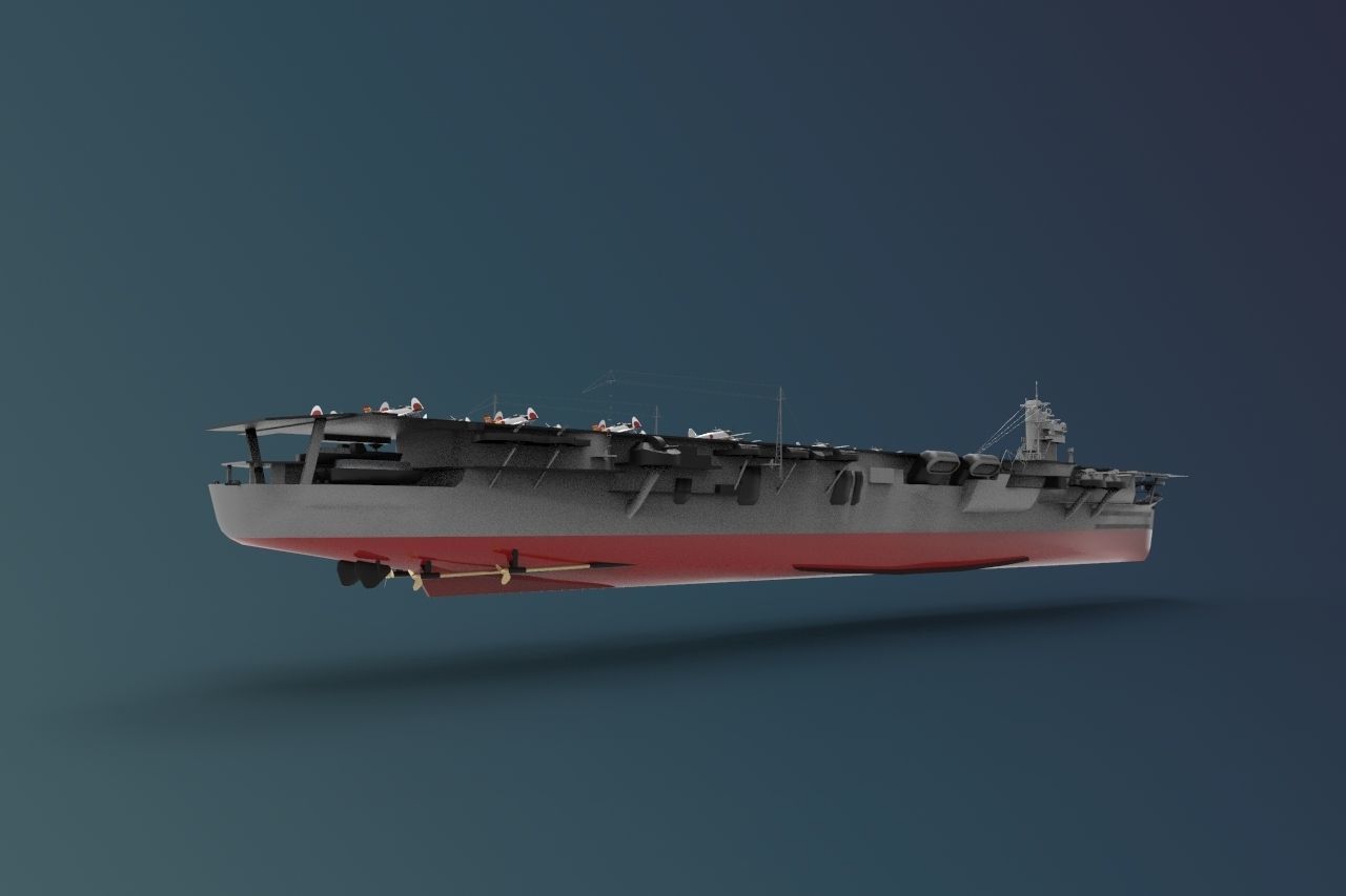 Soryu class Aircraft carrier 3D model_6