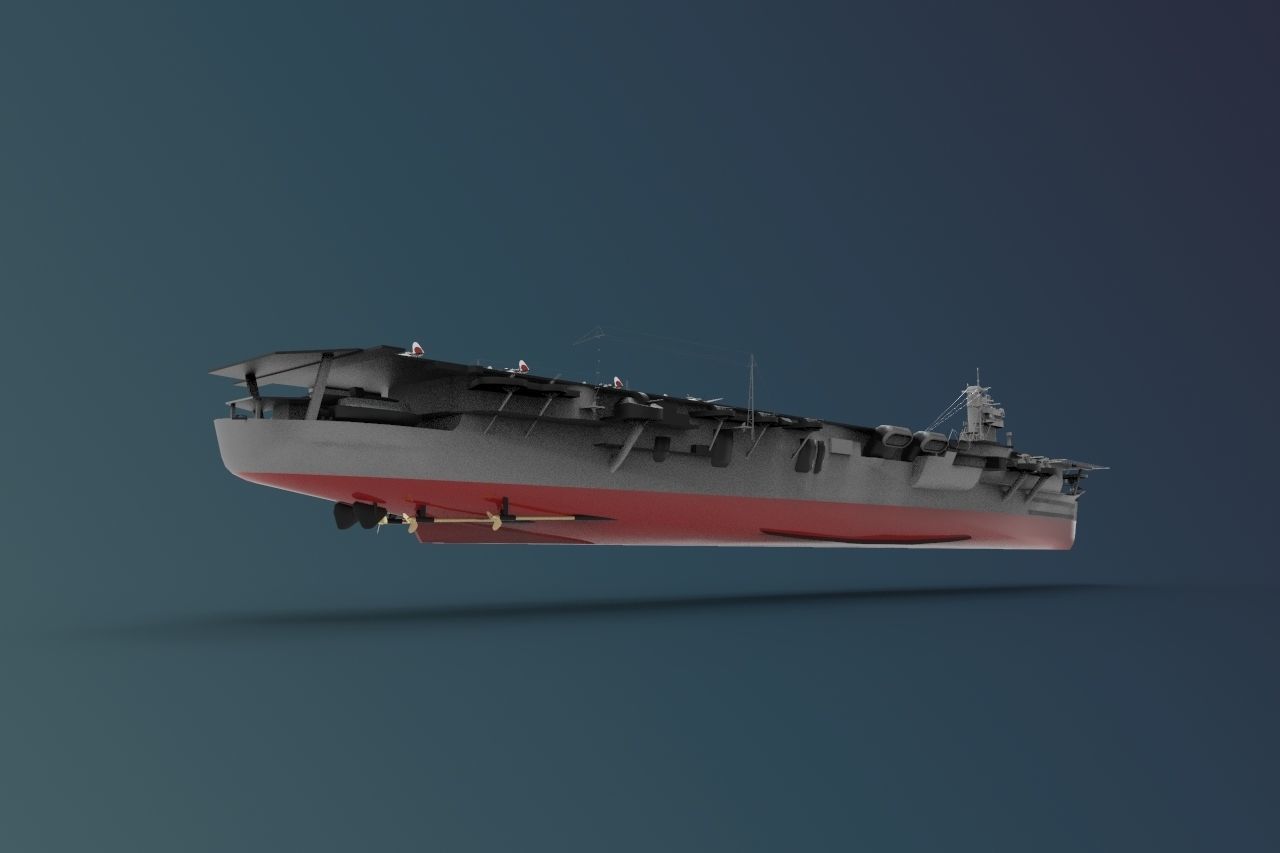 Soryu class Aircraft carrier 3D model_5