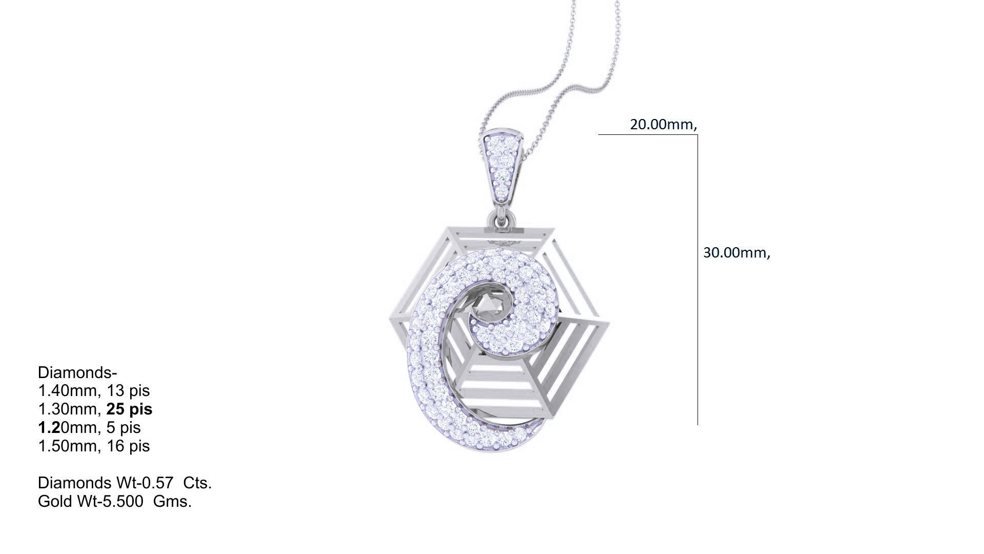 High Jewelry Pendant Earrings Set 3dm stl obj mtl gltf glb 3D print model_13