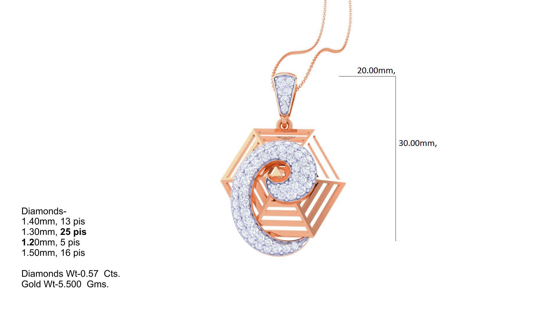 High Jewelry Pendant Earrings Set 3dm stl obj mtl gltf glb 3D print model_14