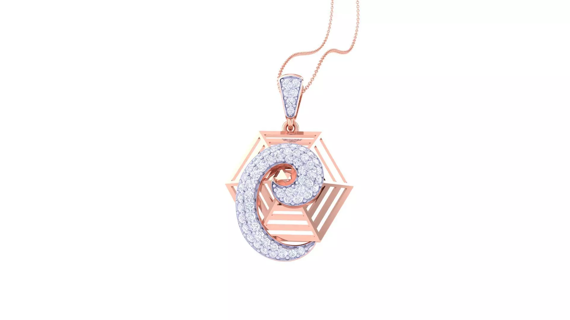 High Jewelry Pendant Earrings Set 3dm stl obj mtl gltf glb 3D print model_0