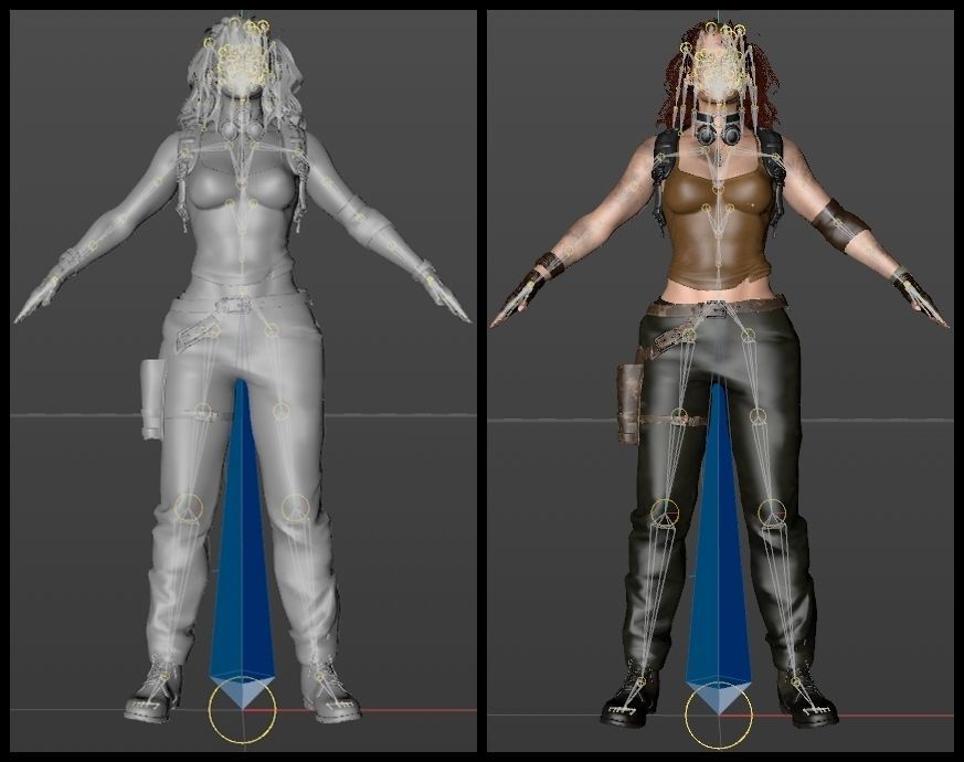 Wasteland Warrior - Adventurer Girl 3D model_8