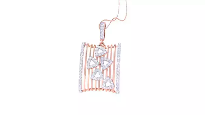 High Jewelry Pendant Earrings Set 3dm stl obj mtl gltf glb