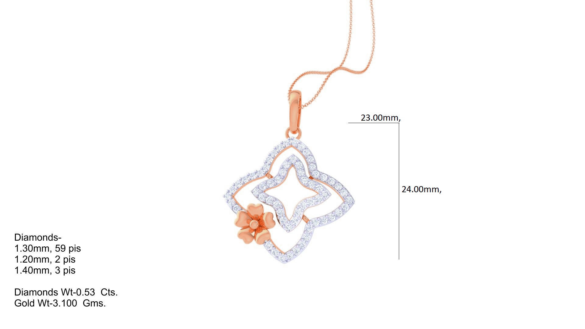 High Jewelry Pendant Earrings Set 3dm stl obj mtl gltf glb 3D print model_13