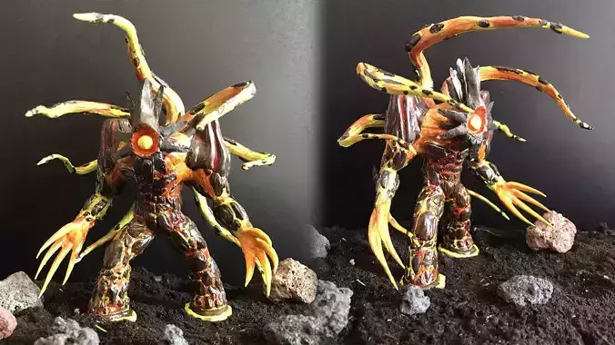 Lava Creature 3D print model